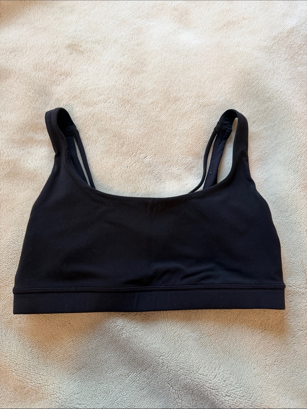 Athleta Black Seamless Scoop Neck Bralette - Women Intimates Gym Size Medium